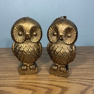 Chesapeake Bay Gold Owl Shaped Candles